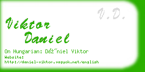 viktor daniel business card